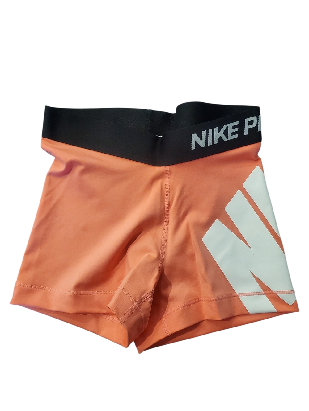 NEVER WORN | Nike Peach Performance Bike Shorts with Black Waistband